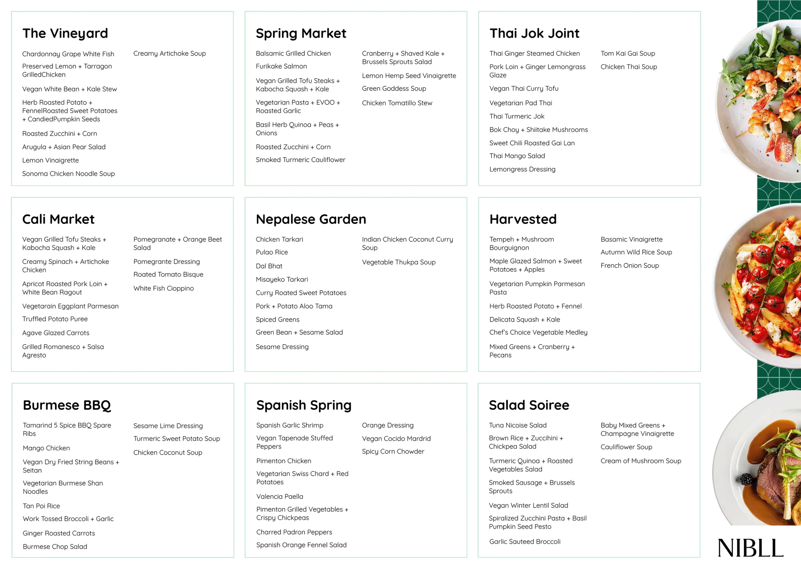 corporate catering sample menus page 3